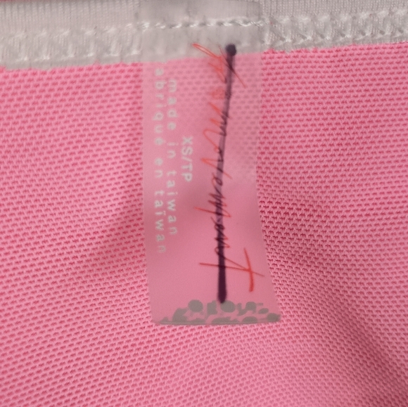 NWT Free People Movement Active Crop Top in Pink Lemonade/White Combo 🩷 XS - Picture 7 of 9